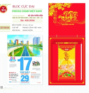 LỊCH BLOC CỰC ĐẠI _ PHONG CẢNH VIỆT NAM
