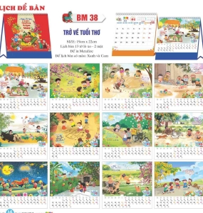 LỊCH BÀN 2026 - TRỞ VỀ TUỔI THƠ