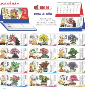 LỊCH BÀN 2026 - BONSAI CÁT TƯỜNG