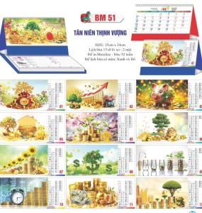 LỊCH BÀN 2026 - TÂN NIÊN THỊNH VƯỢNG